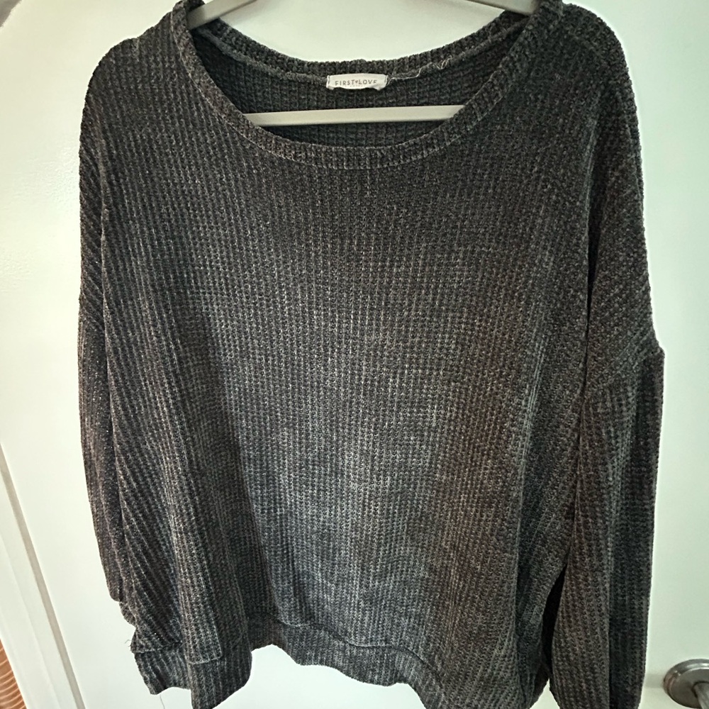 Gray Bandit oversized sweater